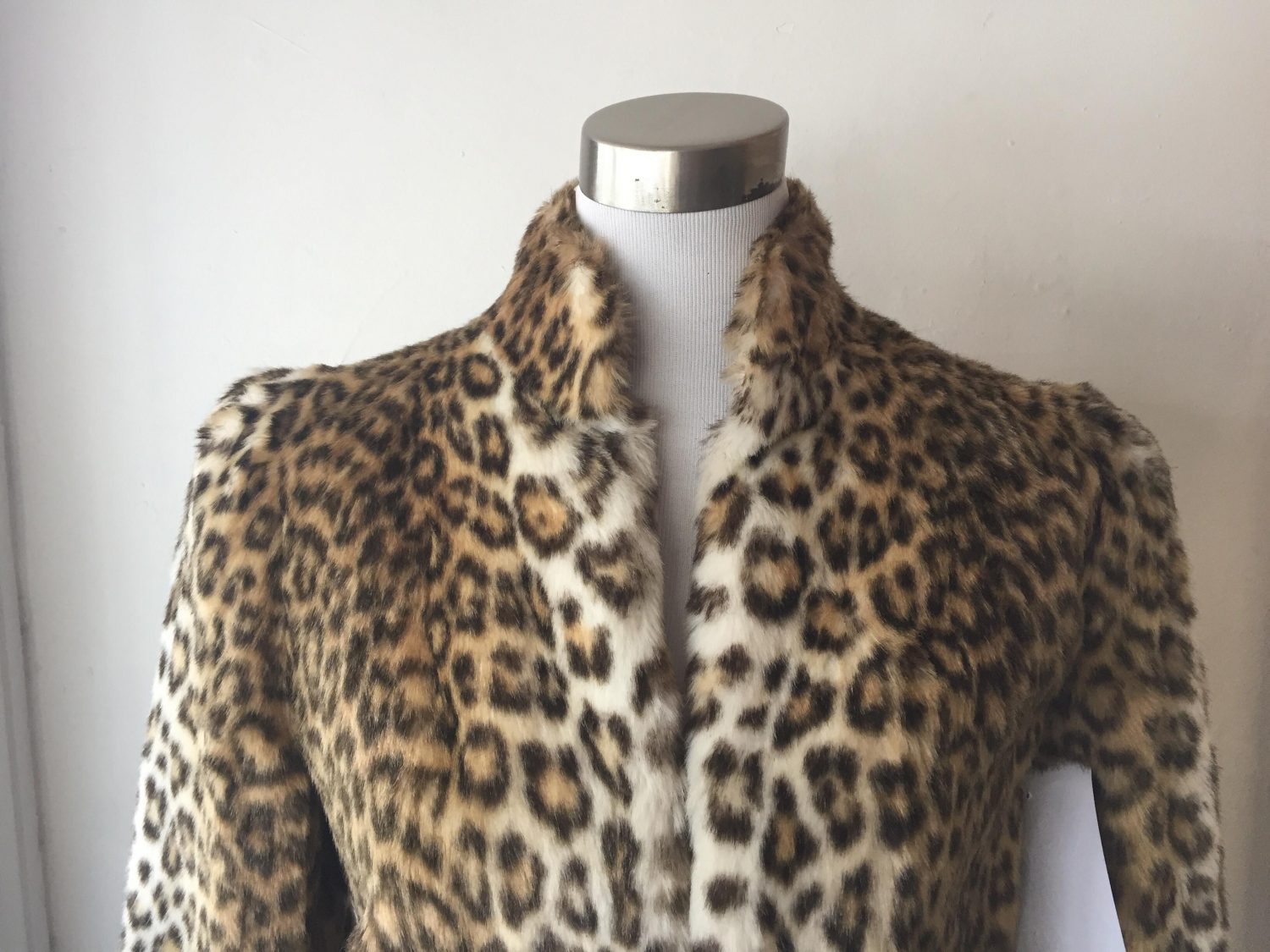 1970s Leopard Skin Faux Fur Jacket | Chaos Bazaar Vintage