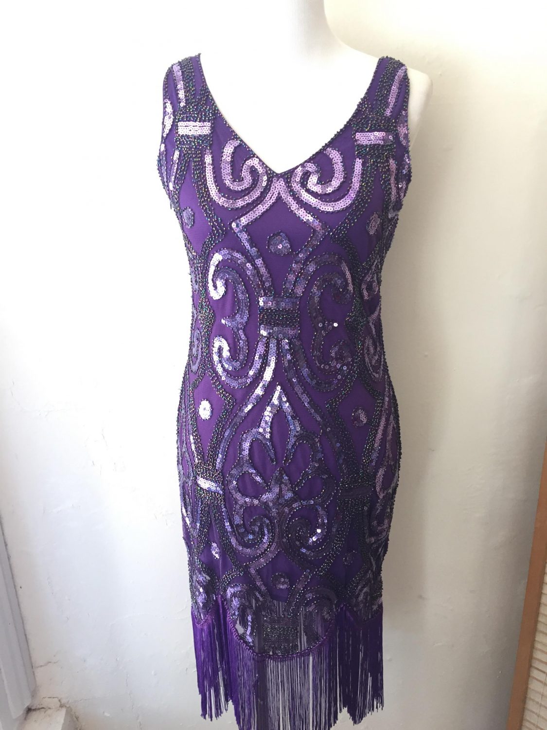 purple gatsby dress