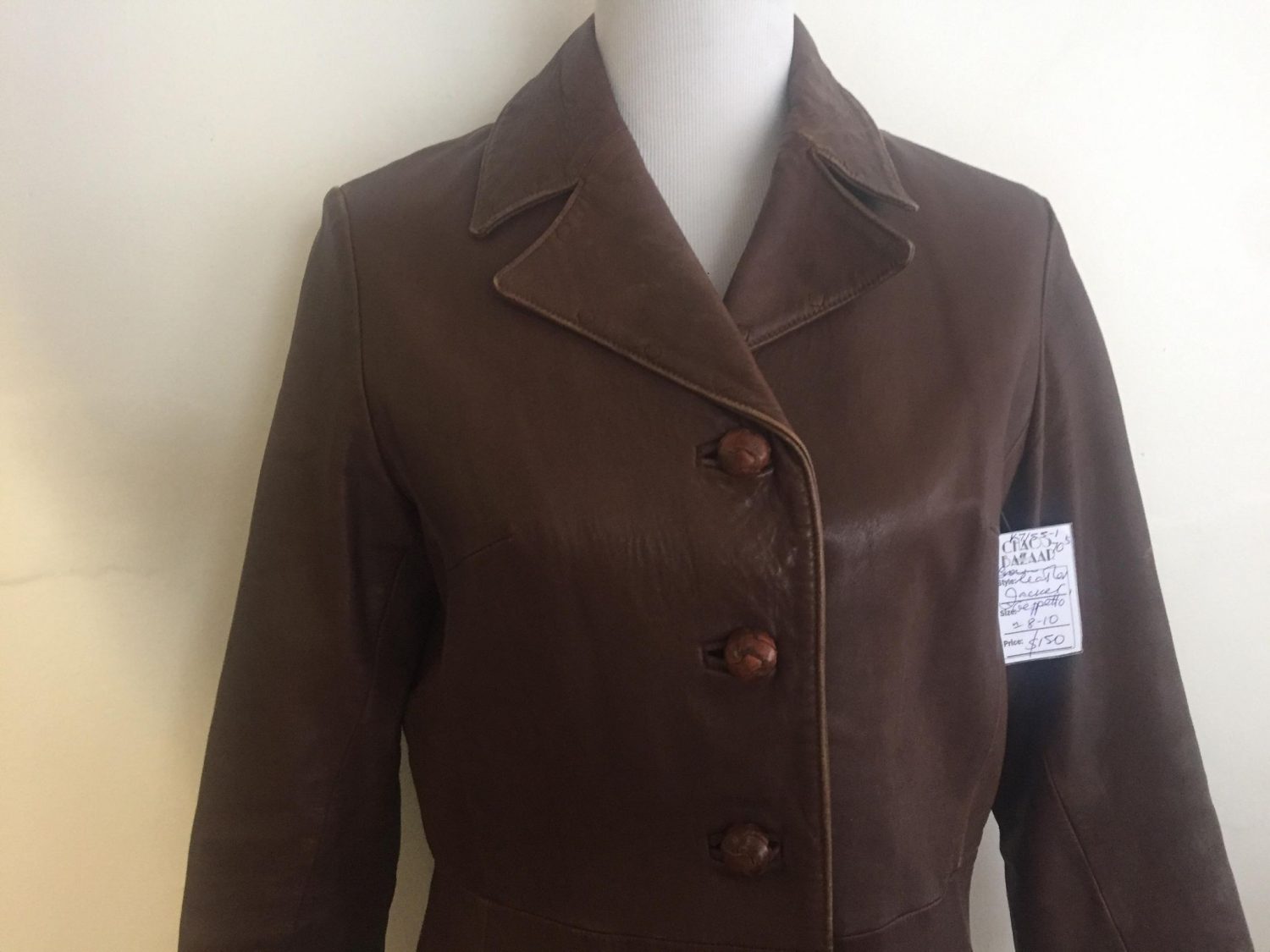 BROWN LEATHER 1970S WOMEN'S GEPPETTO JACKET | Chaos Bazaar Vintage