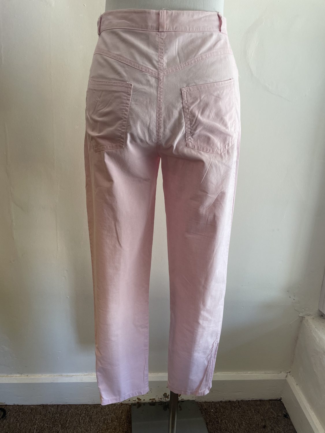 1980's BABY PINK HIGH WAISTED 'SUSSAN' PANTS | Chaos Bazaar Vintage
