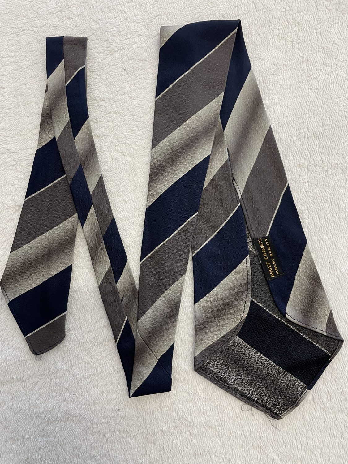 DEADSTOCK 1930S 'ARGEE CRAVATS' BRAND 5 X VINTAGE BOLD STRIPED TIES ...